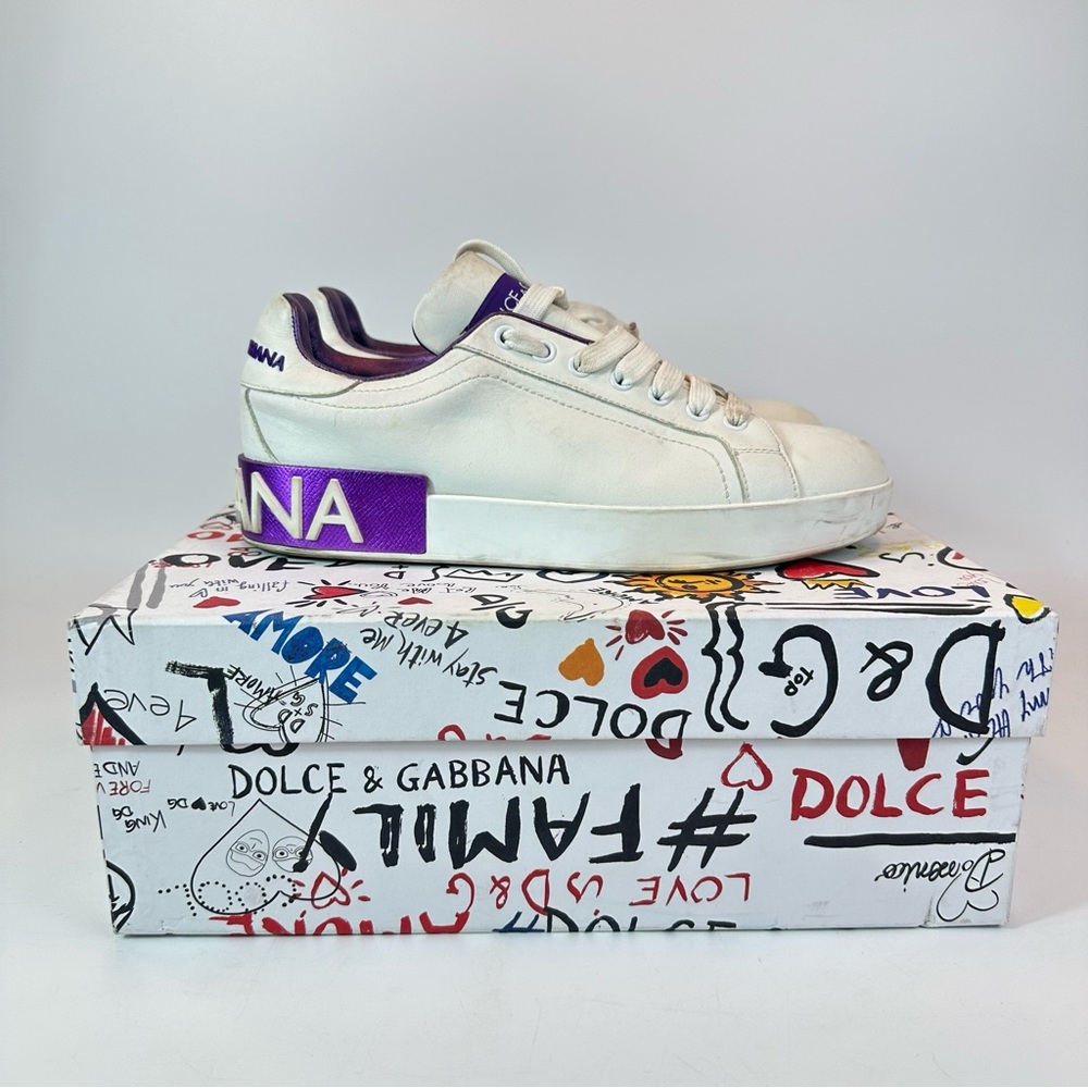 Dolce and Gabbana White Sneakers
